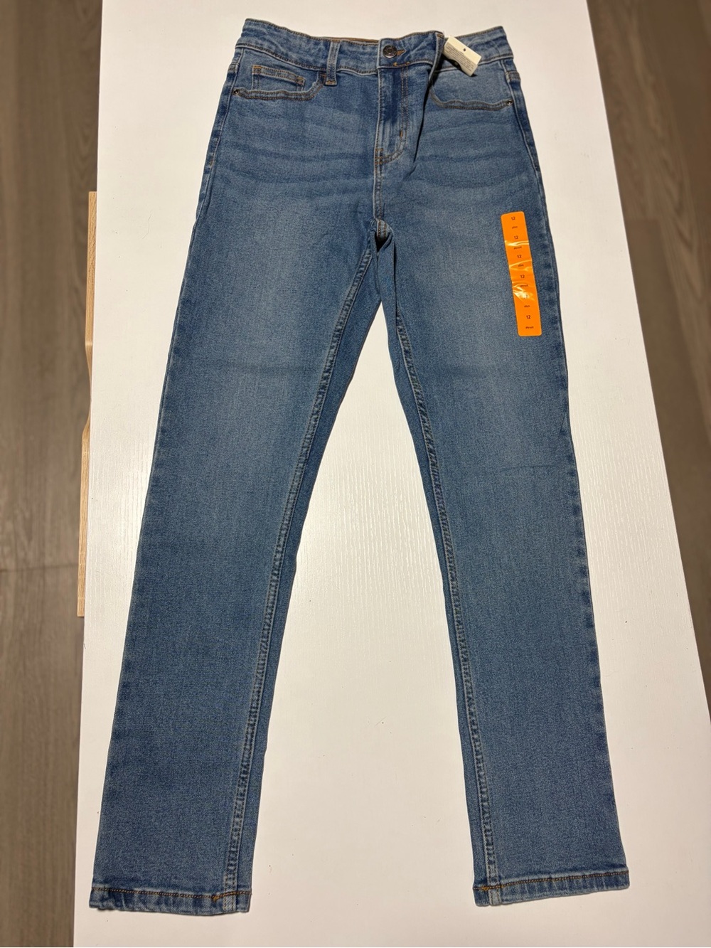 GIRLS Blue Denim Jeans - Classic Straight Fit
